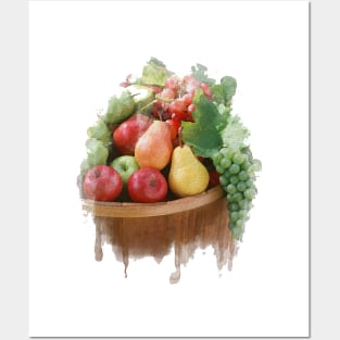 Watercolor Fruits Posters and Art